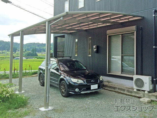熊本県玉名郡南関町ののカーポート レイナベーカポートグラン 延長　積雪〜20cm対応 施工例