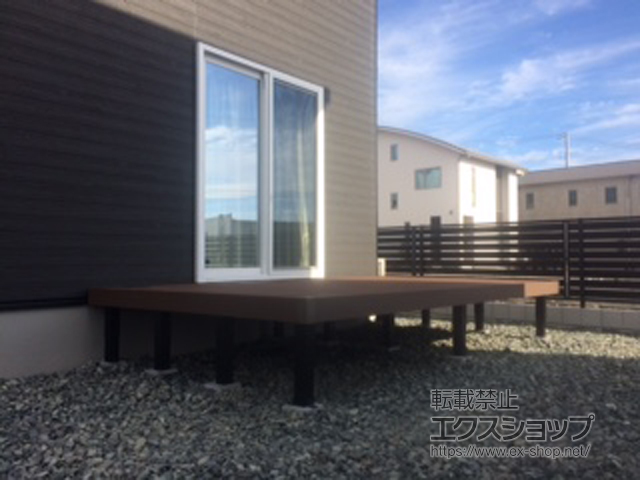 山梨県甲斐市ののウッドデッキ マージウッドデッキ 施工例