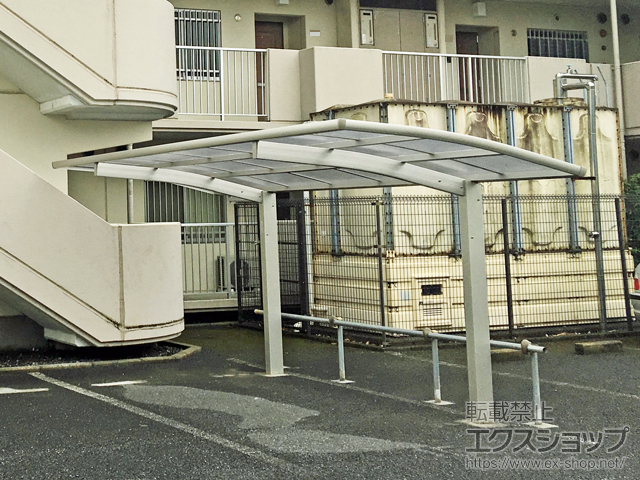 東京都葛飾区ののサイクルポート・駐輪場 レイナポートグランミニ 積雪〜20cm対応 施工例