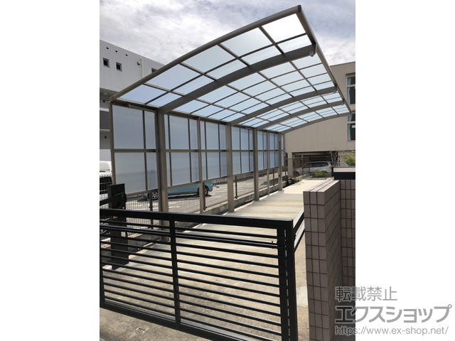 大阪府高槻市ののカーゲート オーバードアS1型 電動式 施工例