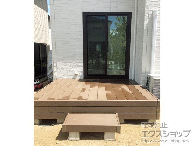 広島県広島市ののウッドデッキ リウッドデッキ 200 施工例