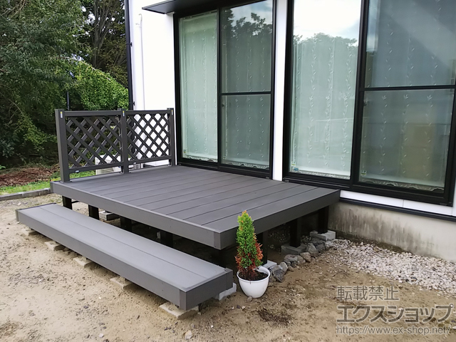 三重県いなべ市ののウッドデッキ リウッドデッキ 200 施工例