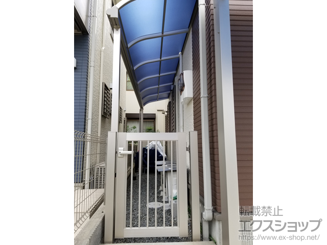 大阪府吹田市ののテラス屋根 ヴェクターテラス R型 テラスタイプ 単体 積雪〜20cm対応 施工例