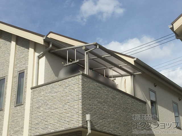 大阪府堺市ののバルコニー・ベランダ屋根 ヴェクターテラス F型 屋根タイプ 単体 積雪〜20cm対応 施工例