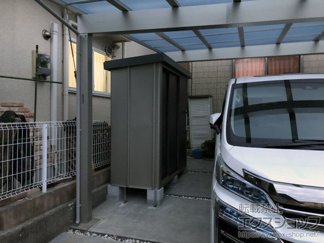 兵庫県明石市のの物置・屋外倉庫 エスケーエイト SK8-50 一般型 1800×800×1940 SK8-50-GK 施工例