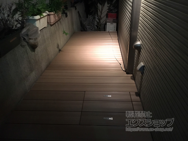 神奈川県川崎市ののウッドデッキ 樹ら楽ステージ 木彫 施工例