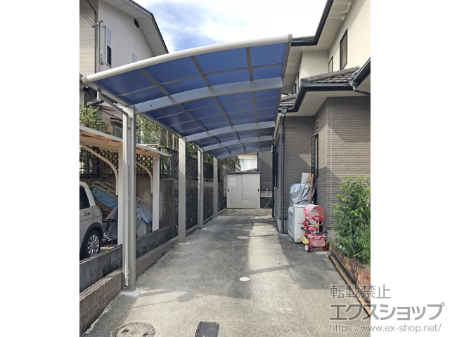 奈良県吉野郡大淀町ののカーポート レイナポートグラン 縦連棟　積雪〜20cm対応 施工例