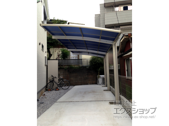 神奈川県横浜市ののカーポート レイナポートグラン 延長　積雪〜20cm対応 施工例