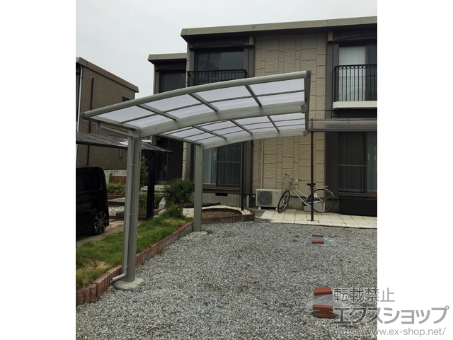 滋賀県津市ののカーポート プレシオスポート 積雪〜20cm対応 施工例