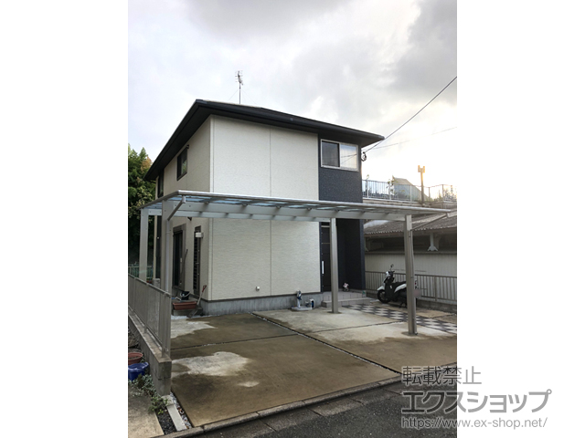 福岡県北九州市ののカーポート エフルージュ ツイン 積雪〜20cm対応 施工例