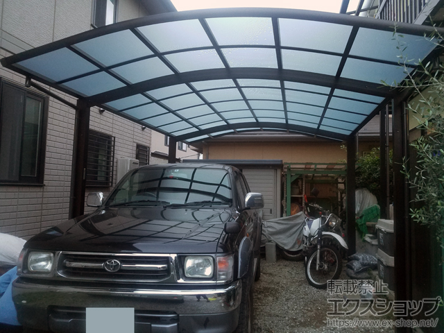 山梨県甲斐市ののカーポート レイナツインポートグラン　積雪〜20cm対応 施工例