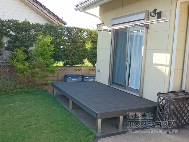 茨城県神栖市ののウッドデッキ リウッドデッキ 200 施工例