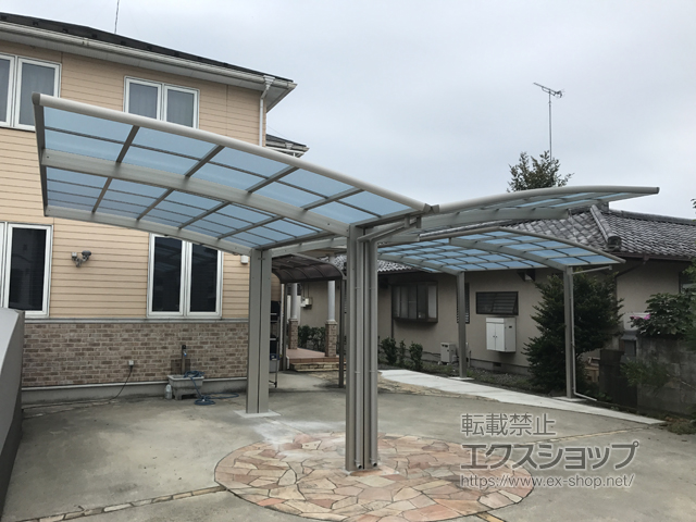 栃木県下野市ののカーポート レイナポートグラン Y合掌　積雪〜20cm対応 施工例