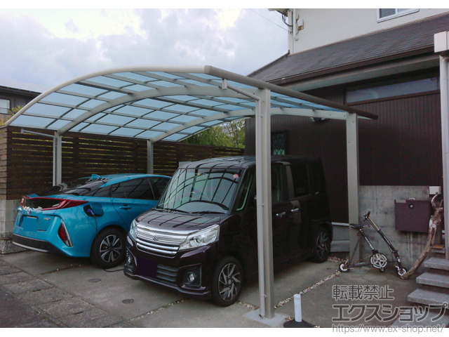 鹿児島県姶良市ののカーポート レイナツインポートグラン　積雪〜20cm対応 施工例
