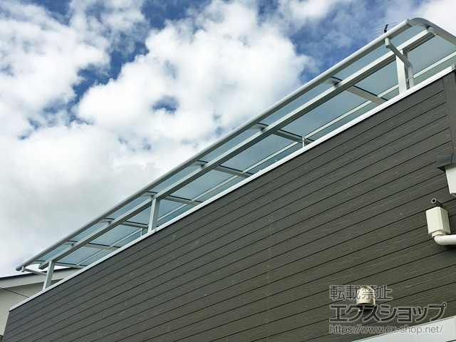 千葉県千葉市ののバルコニー・ベランダ屋根 スピーネ R型 屋根タイプ 連棟 積雪〜20cm対応 施工例