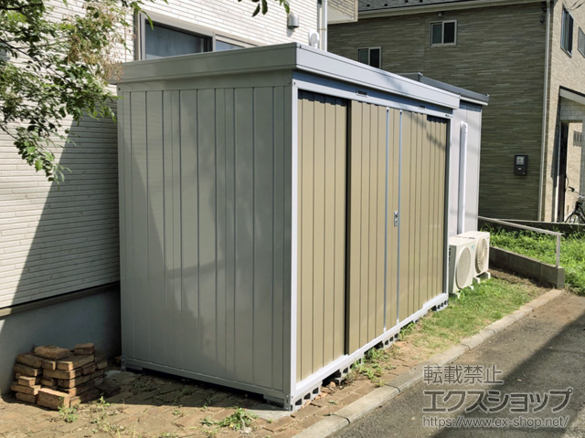 神奈川県横浜市のの物置・屋外倉庫 ネクスタ 一般型 3050×1370×2020　(NXN-45S) NXN-45S-MB 施工例