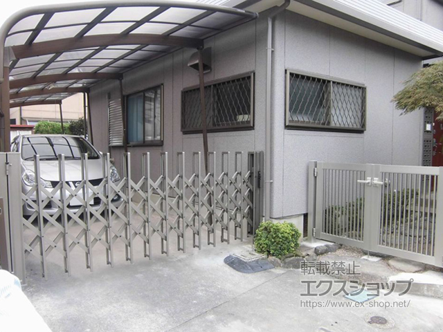 兵庫県篠山市ののカーゲート トリップゲート NC型 ノンキャスター 片開き 30S 施工例