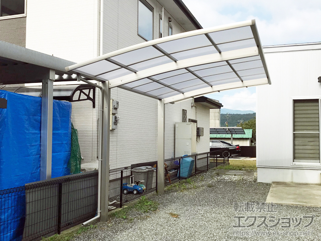 静岡県富士宮市ののカーポート プレシオスポート 積雪〜20cm対応 施工例