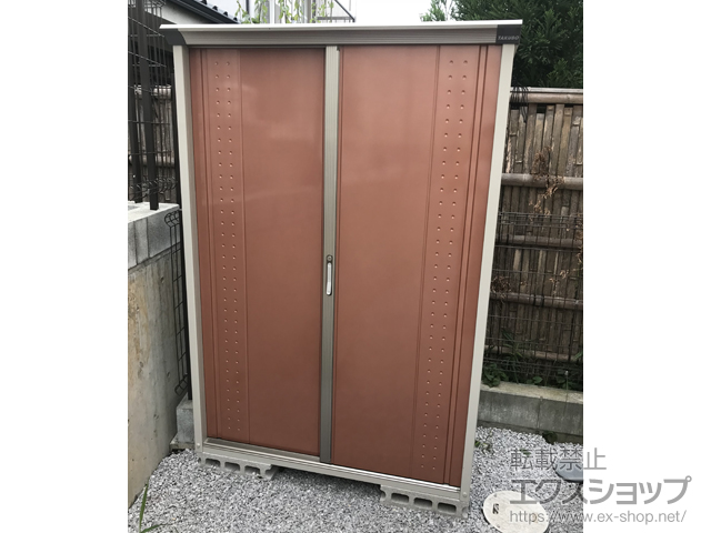 東京都八王子市のの物置・屋外倉庫 グランプレステージジャンプ 1304×750×1900 GP-137A-F-TR 施工例