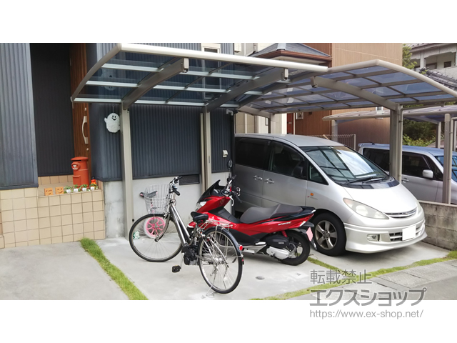 鹿児島県鹿児島市ののサイクルポート・駐輪場 レイナポートグランミニ 積雪〜20cm対応 施工例