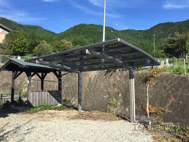 岐阜県下呂市ののカーポート プレシオスポート 積雪〜20cm対応 施工例