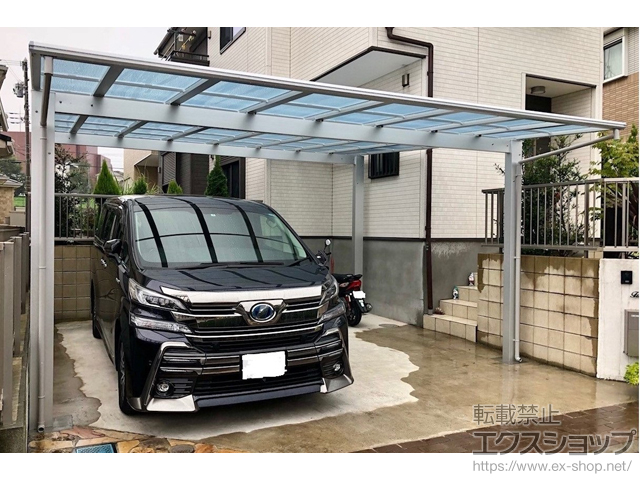 神奈川県綾瀬市ののカーポート エフルージュ ツイン 積雪〜20cm対応 施工例