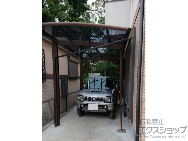 神奈川県横浜市ののカーポート レイナポートREグラン 前下がり 積雪〜20cm対応 施工例