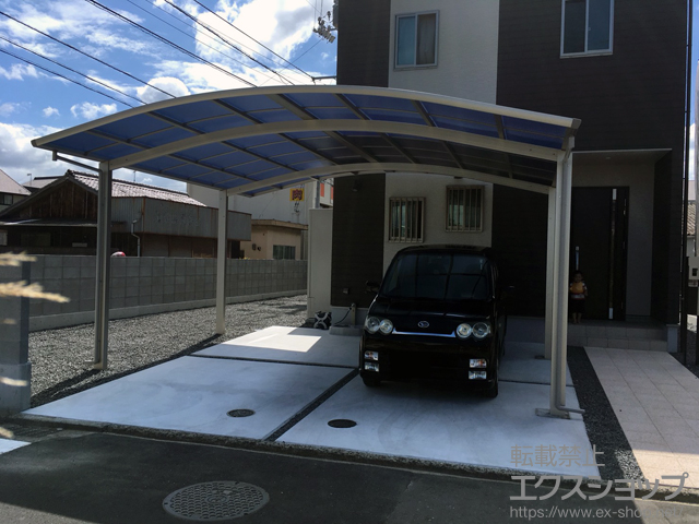 愛媛県松山市ののカーポート レイナツインポートグラン　積雪〜20cm対応 施工例