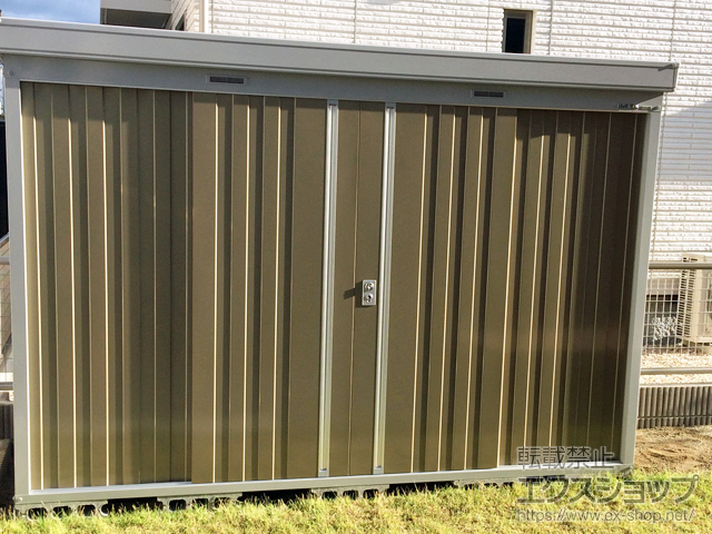 福岡県糸島市のの物置・屋外倉庫 ネクスタ 一般型 3050×950×2020 NXN-29S-MB 施工例