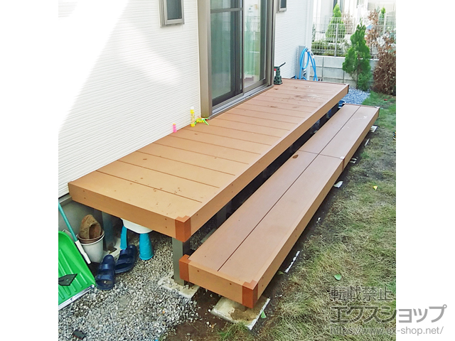 東京都八王子市ののウッドデッキ リウッドデッキ 200 施工例