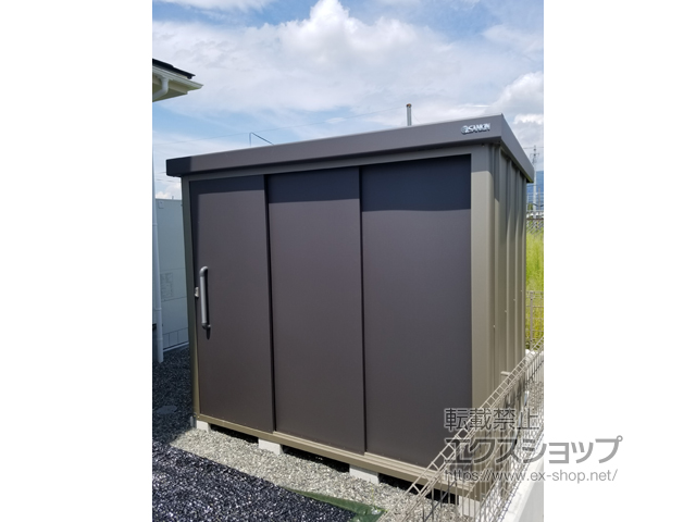 山梨県甲府市のの物置・屋外倉庫 エスケーエイト SK8-100 一般型 2200×1600×1940 SK8-100-GK 施工例