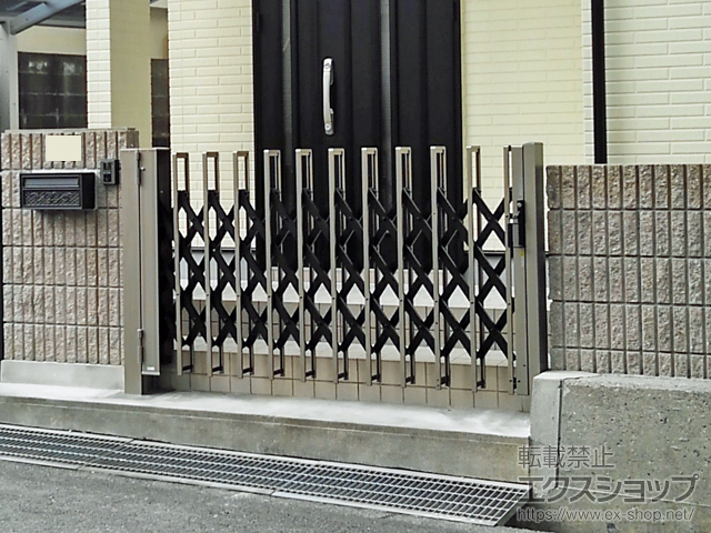 兵庫県姫路市ののカーゲート トリップゲート NC型 ノンキャスター 片開き 26S 施工例