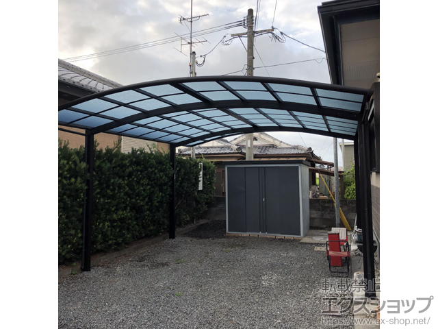 宮崎県都城市ののカーポート レイナツインポートグラン　積雪〜20cm対応 施工例