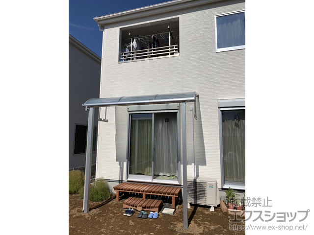 埼玉県比企郡小川町ののテラス屋根 ヴェクターテラス R型 テラスタイプ 単体 積雪〜20cm対応 施工例