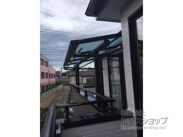埼玉県和光市ののバルコニー・ベランダ屋根 ヴェクターテラス F型 屋根タイプ 単体 積雪〜20cm対応 施工例