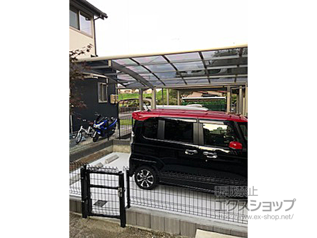 宮城県名取市ののフェンス・柵 メッシュフェンスG10-R 自由柱 施工例