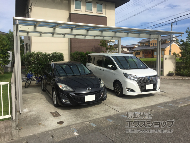 大分県大分市ののカーポート エフルージュ ツイン 積雪〜20cm対応 施工例