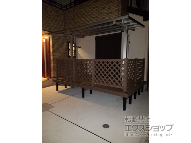 埼玉県新座市ののウッドデッキ リウッドデッキ 200 施工例