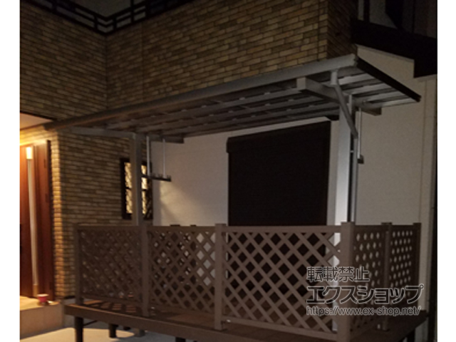 埼玉県新座市ののテラス屋根 エフルージュグランZERO テラスタイプ 積雪〜20cm対応 施工例