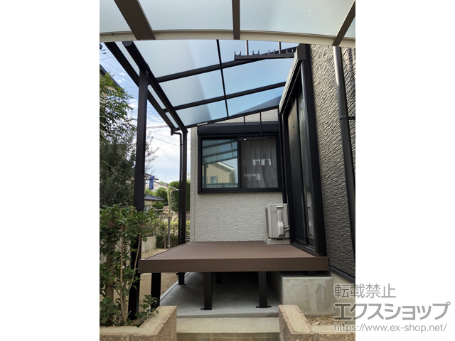 福岡県福岡市ののテラス屋根 ヴェクターテラス F型 テラスタイプ 単体 積雪〜20cm対応 施工例