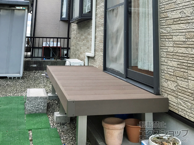 三重県三重郡菰野町ののウッドデッキ リウッドデッキ 200 施工例