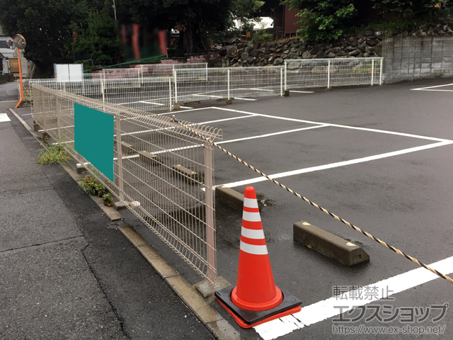 神奈川県厚木市ののフェンス・柵 メッシュフェンス G10-R 自由柱 施工例