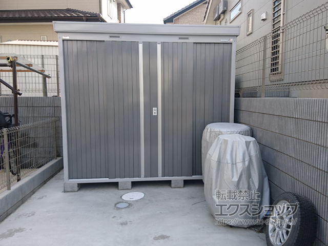 千葉県野田市のの物置・屋外倉庫 ネクスタ 一般型 2630×2630×2375（NXN-70H） NXN-70H-PG 施工例