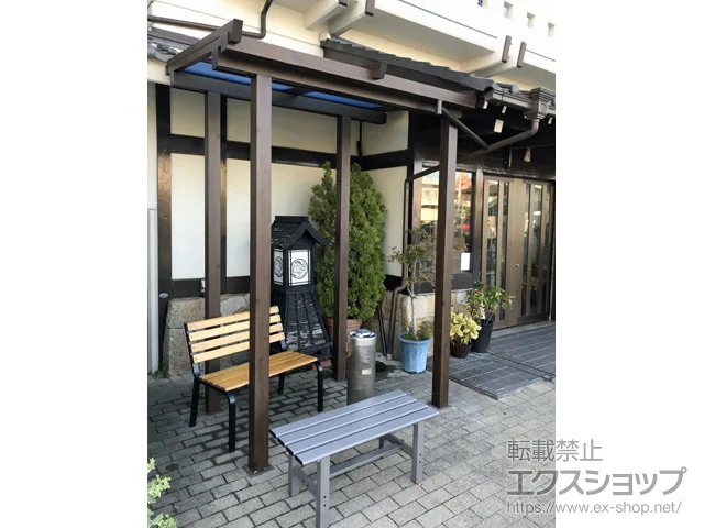 愛知県名古屋市の三協アルミのテラス屋根 ナチュレ 独立収まり 単体 積雪〜20cm対応 施工例