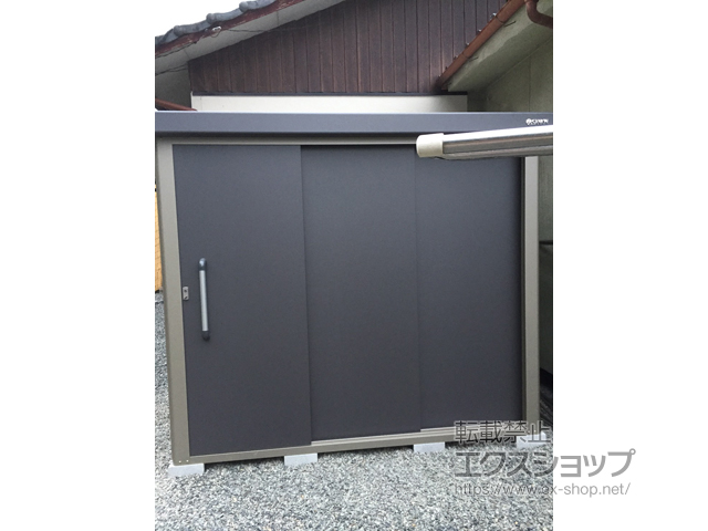 大分県豊後大野市のの物置・屋外倉庫 エスケーエイト SK8-100 一般型 2200×1600×1940 SK8-100-GK 施工例