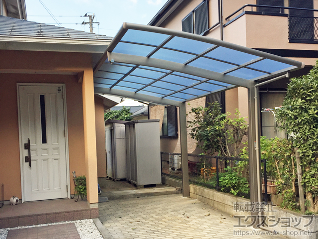 千葉県印西市ののカーポート ネスカR (ラウンドスタイル) 積雪〜20cm対応 施工例