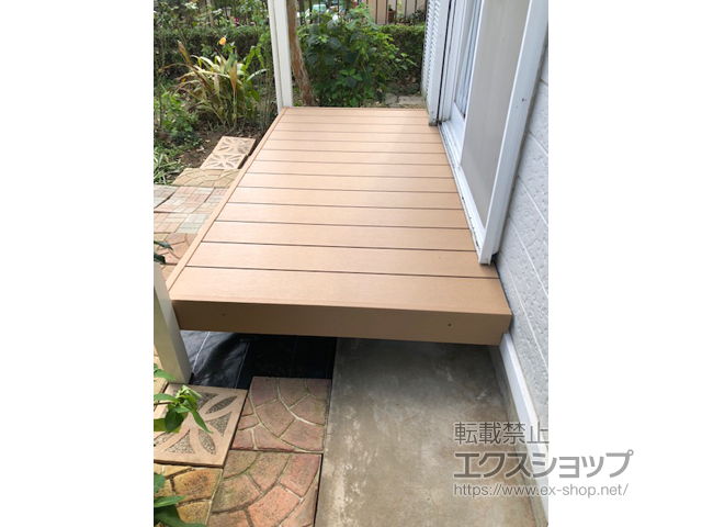 千葉県我孫子市ののウッドデッキ 樹ら楽ステージ 施工例