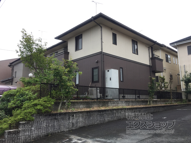 静岡県浜松市ののフェンス・柵 エクモアX3 マス格子 フリー支柱タイプ 施工例