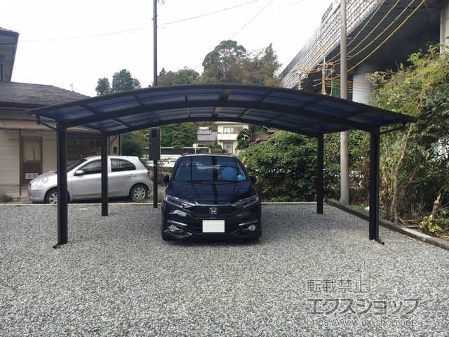 静岡県富士市ののカーポート プレシオスポート ワイド 積雪〜20cm対応 施工例
