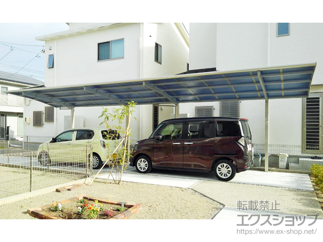 愛知県江南市ののカーポート レイナポートグラン 縦連棟　積雪〜20cm対応 施工例